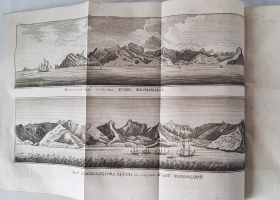 `Путешествие около света,  Которое в 1740, 41, 42, 43, 44, годах совершил адмирал лорд Ансон, будучи главным командиром над эскадрою военных кораблей его великобританскаго величества, отправленною для поисков в Южное море.` Адмирал лорд Ансон. Санкт-петербург, Типография Академии наук, 1789 г.