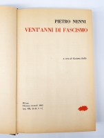 `Vent'Anni di fascismo (Двадцать лет фашизма)` Pietro Nenni (Пьетро Ненни). Published by Avanti, Milano, 1964