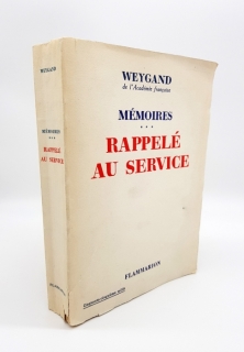 Memoires Rappelé au service (Мемуары французского генерала Максима Вейгана)". Général Weygand (Генерал Вейганд), Paris, Published by Flammarion, 1939