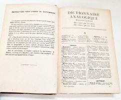 `Аналоговый словарь современный справочник слов по идеям, идей по словам. (Dictionnaire analogique répertoire moderne des mots par les idées, des idées par les mots.` Par Charles Maquet. Paris, Larousse, 1936