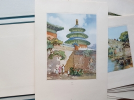 `Коллекция акварелей` Художественный альбом. Китай, Шанхай, середина XX Века