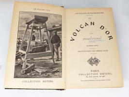 `Le Volcan D'Or (Золотой Вулкан)` Jules Verne (Жюль Верн). Collection Hetzel, Paris, 1906