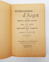 `Dictionnaire d'Argot, et des principales locutions populaires. (Словарь французского уличного сленга и основных, популярных фраз)` Jean La Rue. Paris,  Librairie E.Flammarion, 1981