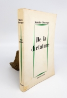 `De la dictature (Диктатура)` Maurice Duverger (Морис Дювергер). Paris, Julliard, 1961
