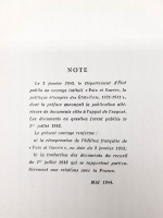 `Paix et guerre la politique etrangere des etats-unis 1931-1941 (Мир и война внешняя политика США 1931-1941)` . Published by Department of State United Stages of America (1944)
