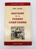 `Histoire de la pensee chretienne (История христианской мысли)` Paul Tillich (Пол Тиллих). Paris, Payot, 1970