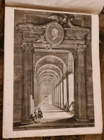 `Architecture et Ornemens de la Loge du Vaticain. Ouvrage du Renomme Raffael Sanzius d`Urbin. [Архитектура и орнаменты Ватиканской Лоджии. Творения знаменитого Рафаэля Санти из Урбино]` Лоджии  Рафаэля. Publie a Venise par Santini, L`Anne MDCCLXXXIII. [Опубликовано в Венеции Сантини, 1783].