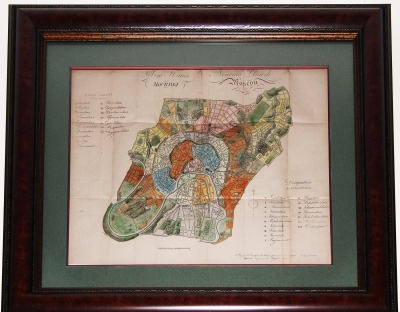 Антикварная гравюра: 
«Новый план Москвы 1825 года. [На рус. и фр. яз.]». М.: В Тип. А. Семена, 1825 г.