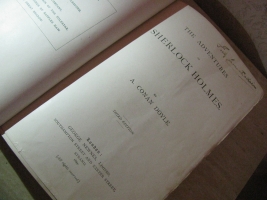 `The Adventures of Sherlock Holmes` Arthur Conan Doyle. 1894 U.K. third edition published by George Newnes