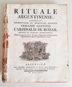 `Rituale Argentinense. (Аргентинский ритуал)` . Argentine, M.DCC.XLII (1742 г.)