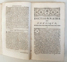 `Dictionnaire de Physique portatif. Tome 1. (Портативный физический словарь)` Aim-Henri Paulian. Girard Imp. Lib., Avignon, 1769