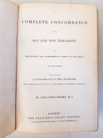 `A Complete Concordance to the Old and New Testament or a Dictionary and Alphabetical Index to the Bible (Полное соответствие Ветхому и Новому Завету или Словарь и алфавитный указатель Б?` Alexander Cruden (Александр Круден). London, The religions tract society