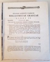 `Bibliotheca graeca. (Библиотека Греческого Языка). Том 2` Fabricius, Harless, Heumann (Fabricius, Harless, Heumann). Hamburgi, 1791