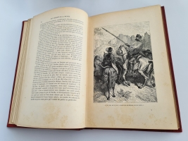 `Don Quichotte de la Manche` Miguel de Cervantes Saavedra. Paris, Bibliothèque des Ecoles et des Familles,  1893