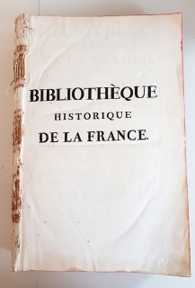 Bibliothеque historique de la France. (Историческая библиотека Франции) Tome 1, 3, 5. Paris, Impr. Herissant,