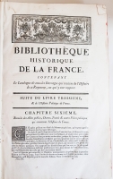 `Bibliothеque historique de la France. (Историческая библиотека Франции) Tome 1, 3, 5` Jacques le Long (Жак ле Лонг). Paris, Impr. Herissant,