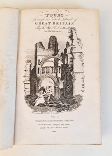 Антикварная книга: 
«A Tours through the whole island of greet britan. (Путешествие по всему острову Великобритания)». By the Rev.C.Cruttwell. London Printed for Lackington Atten @C, Temple of the Muses Finsbury Square, 1806