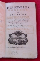 `L’Ingenieur moderne, ou Essai de fortification, La Haye et Leyde` Par le Baron F.D. ROTTBERG. Alahaye, 1744