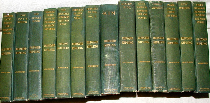 `The Works of Redyard Kipling` Redyard Kipling. 1899, New York