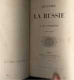 `HISTOIRE DE LA RUSSIE (Complete in Two Volumes)` De Lamartine A.. Париж, 1855
