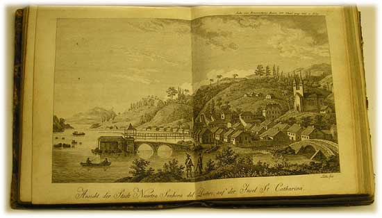 `Путешествие Крузенштерна на нем.. Reise um die Welt in den Jahren 1803,1804,1805 und 1806 auf Befehl Seiner Kaiserl. Majestat Alexanders des Ersten auf Scheffen Nadeshda und Newa` A.J. von Krusenstern. Berlin, 1811