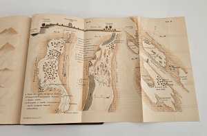 `Закаспийская низменность. Геологический и орографический очерк по данным собранным во время экскурсий в 1886-1887-1888 гг.` В.А. Обручев. Спб, Тип. Имп. Акад. Наук,  1890 г.