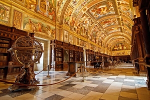 Библиотека в монастыре Эль Реал, Эскориал, Мадрид, Испания